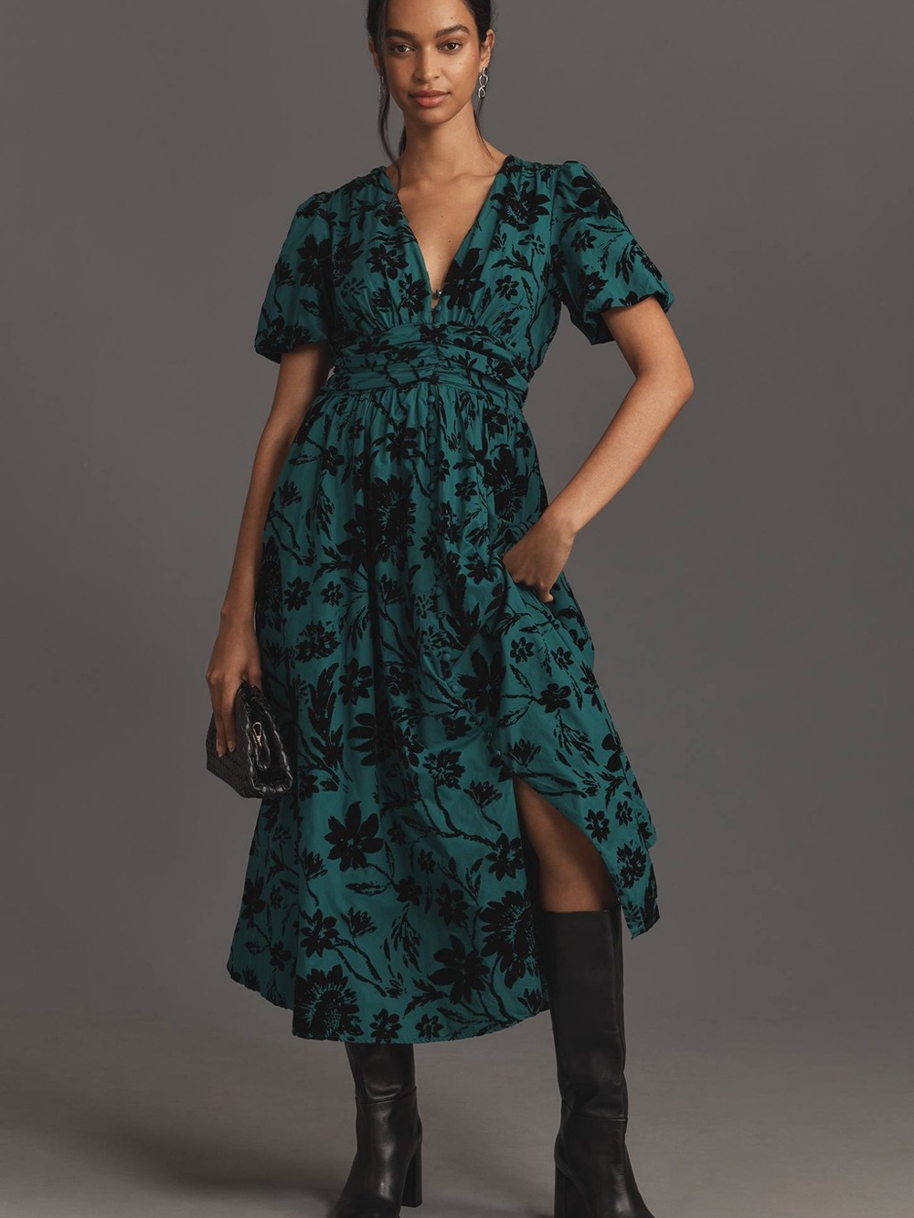 Anthropologie Katerina Button Front Dress